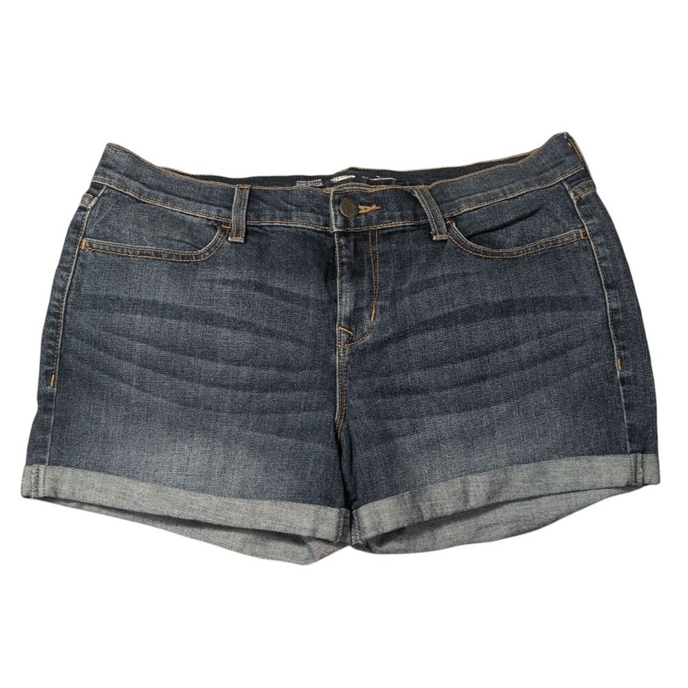 Y2K Indie Casual Old Navy Denim Shorts Women’s Size 8 Mid Rise 3" Cuffed Preppy